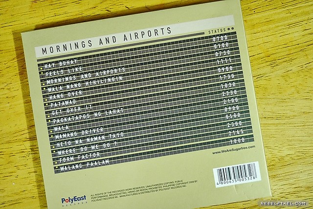 The album&rsquo;s back cover.