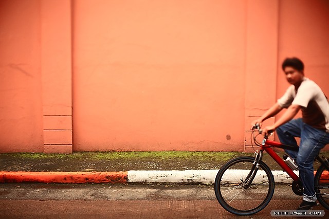 The biker and the wall.